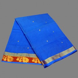 Royal Blue Color Chettinad Cotton Saree
