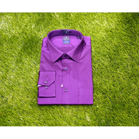 Dark violet color mens formal shirt .