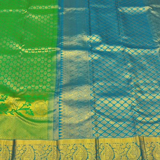 Ramar green color pure silk