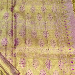 Pure Gold Kanchipuram Silk Saree