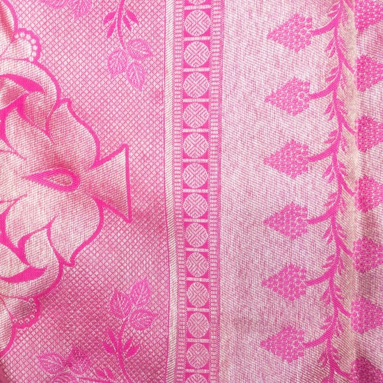 Pink Color Kanchipuram Silk Saree