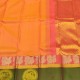 Orange color pure kanchipuram silk saree