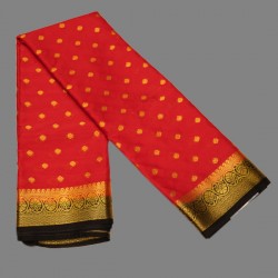 Red Color Chiffon Silk Saree