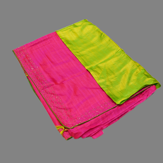 Mittai Rose Color Jute Silk Saree