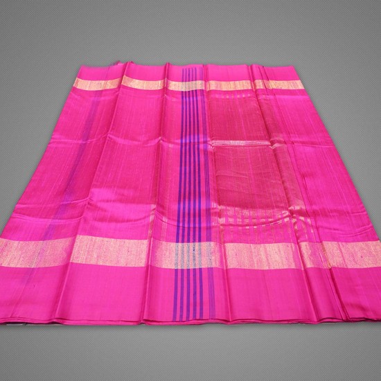 Pink Color Jute Silk Saree