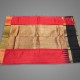 Red With Black Color Jute Silk Saree