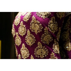  Dark purple Colour salwar wedding frock