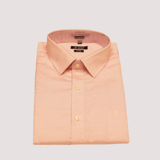 Solid Colour Silk Cotton Shirt .