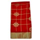 Red color silk cotton saree