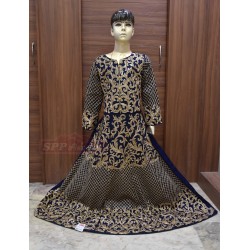 Royal Blue colored Designed Long chudi