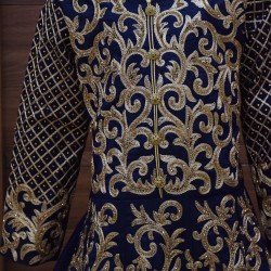 Royal Blue colored Designed Long chudi