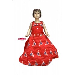 Red colored Designed Fancy Frock