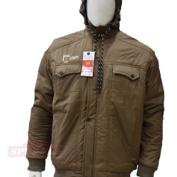  Brown colored Full Sleeve Solid Men's Jacket