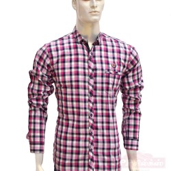 Pink colored checked shirt