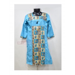 Sky Blue Color Designed Fancy Top