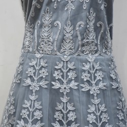 Grey colored Long Frock