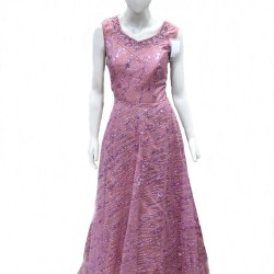 Baby Pink colored long frock