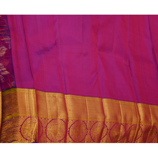 Red Color Floral Design lakshanya pattu Saree