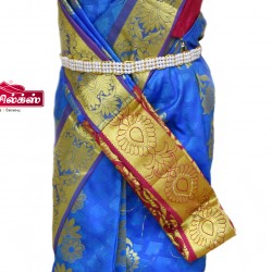 Royal Blue colored girls readymade saree