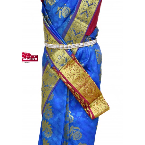 Royal Blue colored girls readymade saree