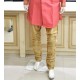 Pink color Kurta with Gold color Pyjama