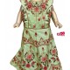 Pista Green colored with Floral Fancy Frock