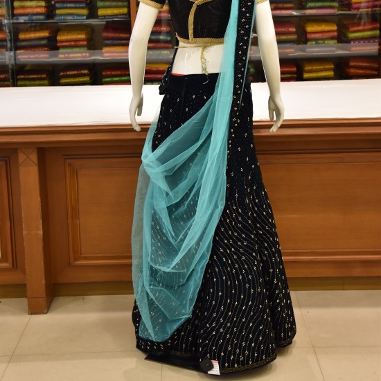 Designer Party Wear Sky Blue Colour Lehenga Choli at Rs 2999 | Ladies  Lehnga Choli in Surat | ID: 25957095255