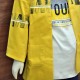 White color T-shirt with Yellow colored Coat