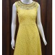 Yellow Color Designed Long Chudi