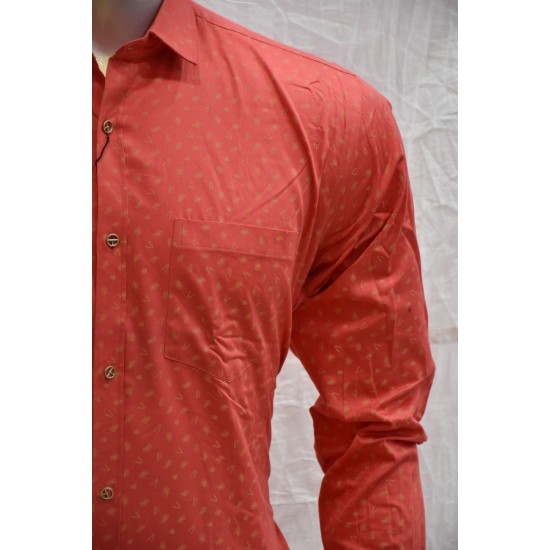 Red color Designed  Shirt